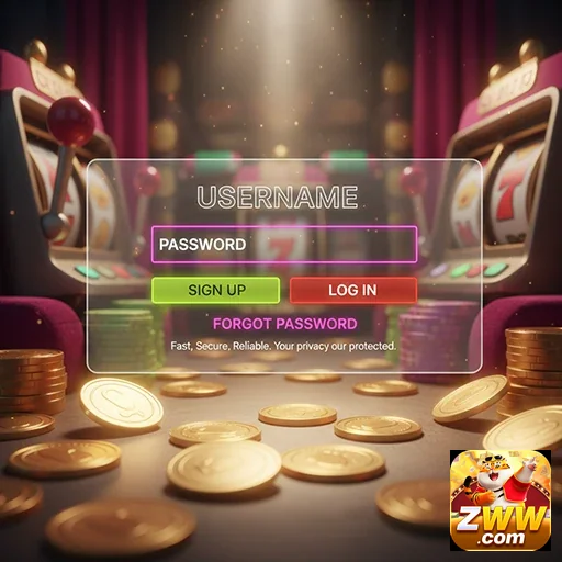 Tela de login do aplicativo zww com segurança e agilidade.