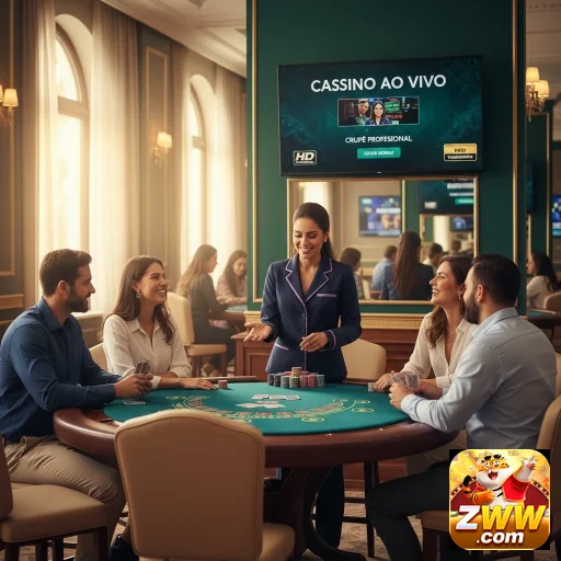 Jogadores VIP interagem em cassino ao vivo da zww.