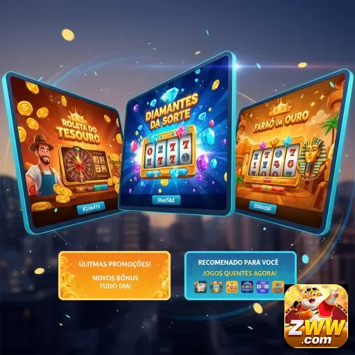 zww apresenta jogos VIP como Roleta do Tesouro e Diamantes da Sorte.
